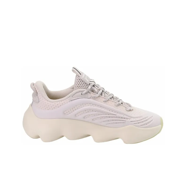 FILA FUSION Ray 3 Cushioning Anti Slip And Wear Resistant Low Top Casual Shoes Women's White Sand-1