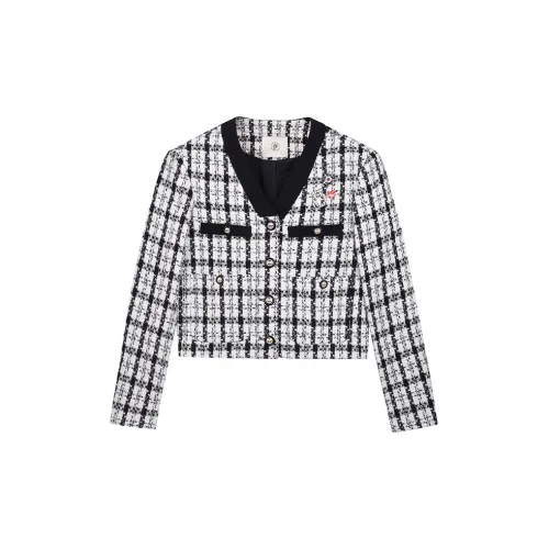 PP Jackets Women's Black/White Plaid