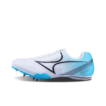 HEALTH 181S Cushioning Anti Slip Wear Resistant Breathability Low Top Running Shoes Unisex White Blue