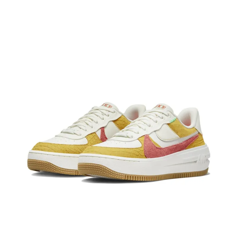 Nike Air Force 1 PLT.AF.ORM Sail Yellow Ocher Women's-2