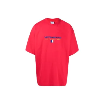 Vetements T-Shirts Unisex Red
