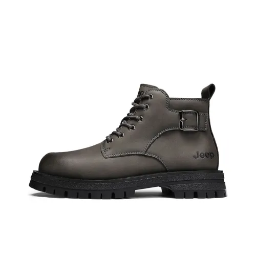 Jeep Martin Boots Men Gray