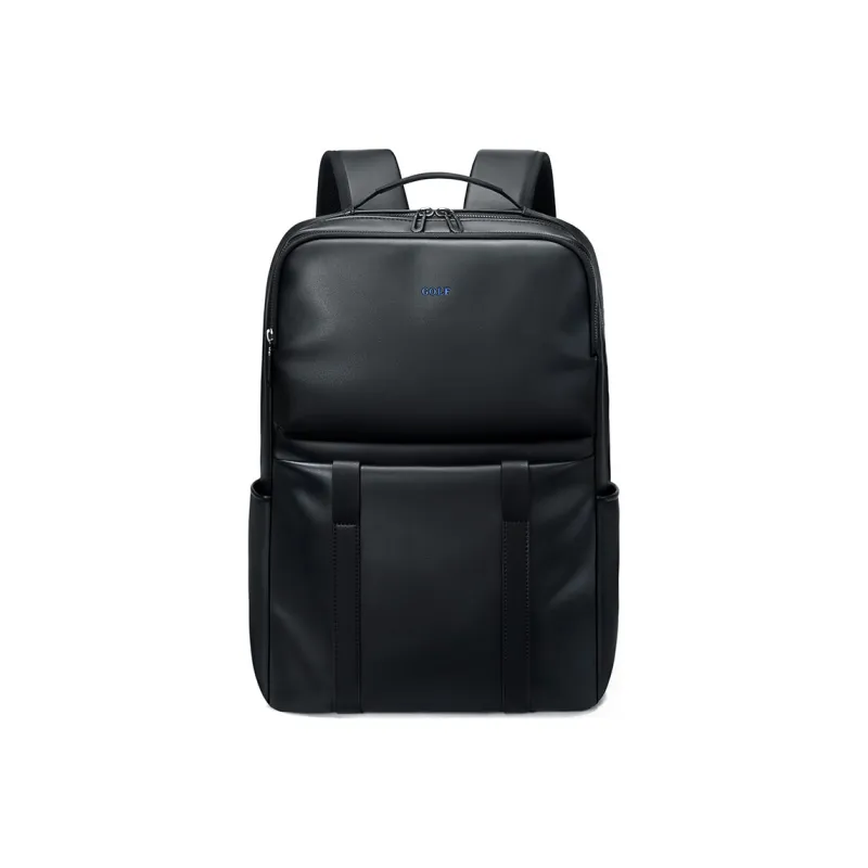 GOLF Leather Backpack Tubas Men's Black-1