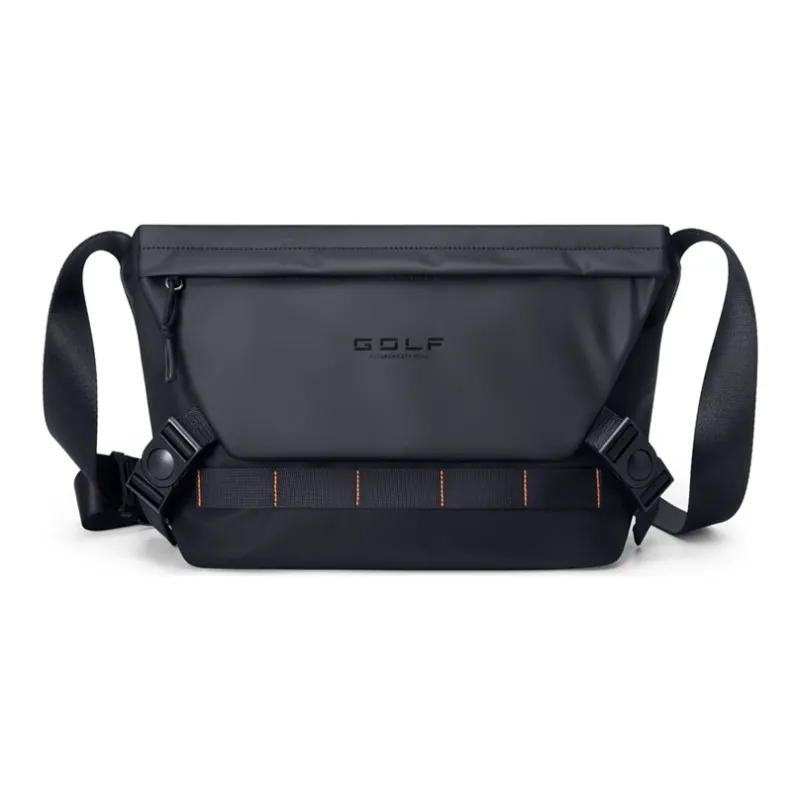 GOLF Fabric Synthetic Leather Messenger Bag Crossbody Bags Men's Black-1