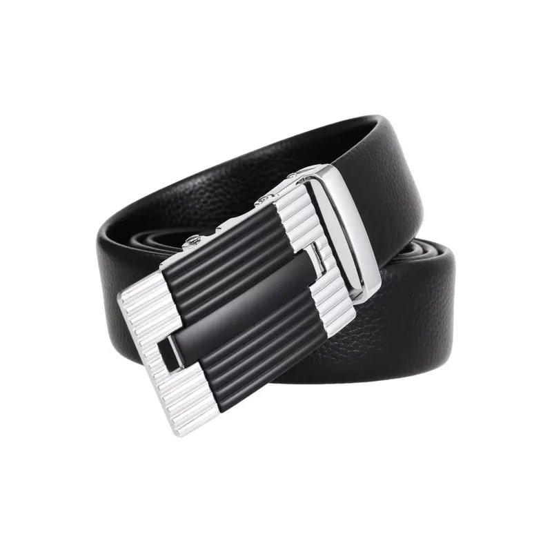 ALIEN BANG Cow Leather Leather Belts Men's 3.5CM-1