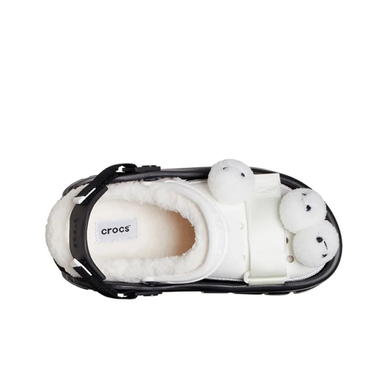 SANKUANZ x Crocs Classic Clog Beach Sandals Unisex Black White-2