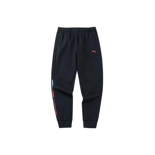 ANTA Variety Training Collection Knitted Sweatpants Men Black