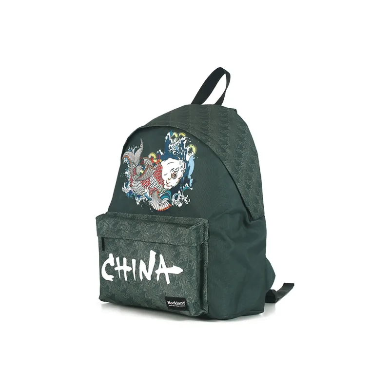 ROCKLAND Polyester Backpack Regular Unisex Red/Cyan-5