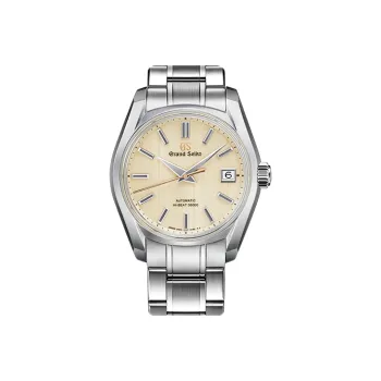 GRAND SEIKO Mechanical Movement Stainless Steel Strap Watch Men's Watches Gold Dial