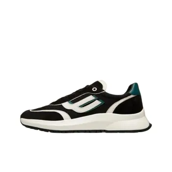 BALLY Anti Slip Wear Resistant Low Top Casual Shoes Men's Black White