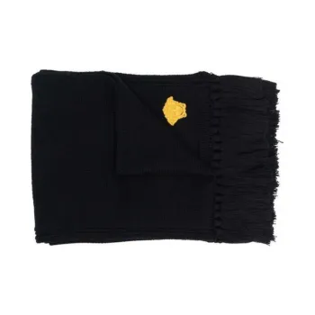 VERSACE Knit Scarf Unisex Black