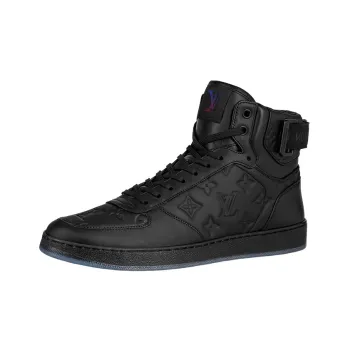 LOUIS VUITTON Rivoli Ankle Sneakers 'Black Monogram'