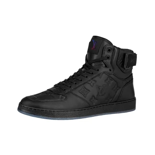 LOUIS VUITTON Skateboard Shoes Men High-Top Black