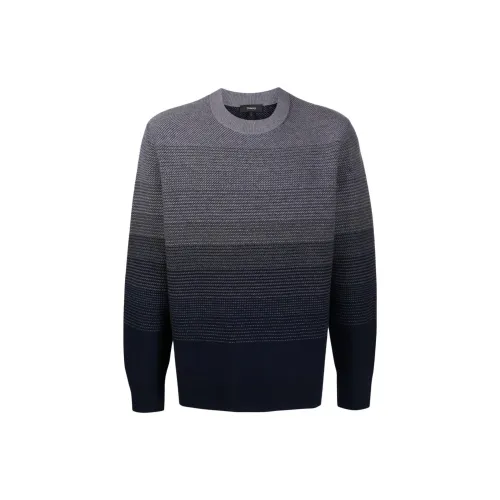 THEORY Cashmere Sweaters Men Gray