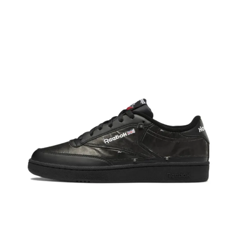 Reebok Club C Low-Top Skateboard Shoes Unisex Black-0