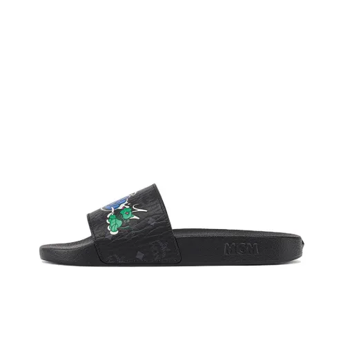 MCM Slide Slippers Women's Black