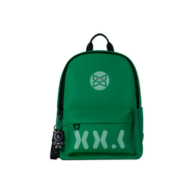 XINXIAKE Fabric Backpack Medium Size Unisex White/Black/Blue-4