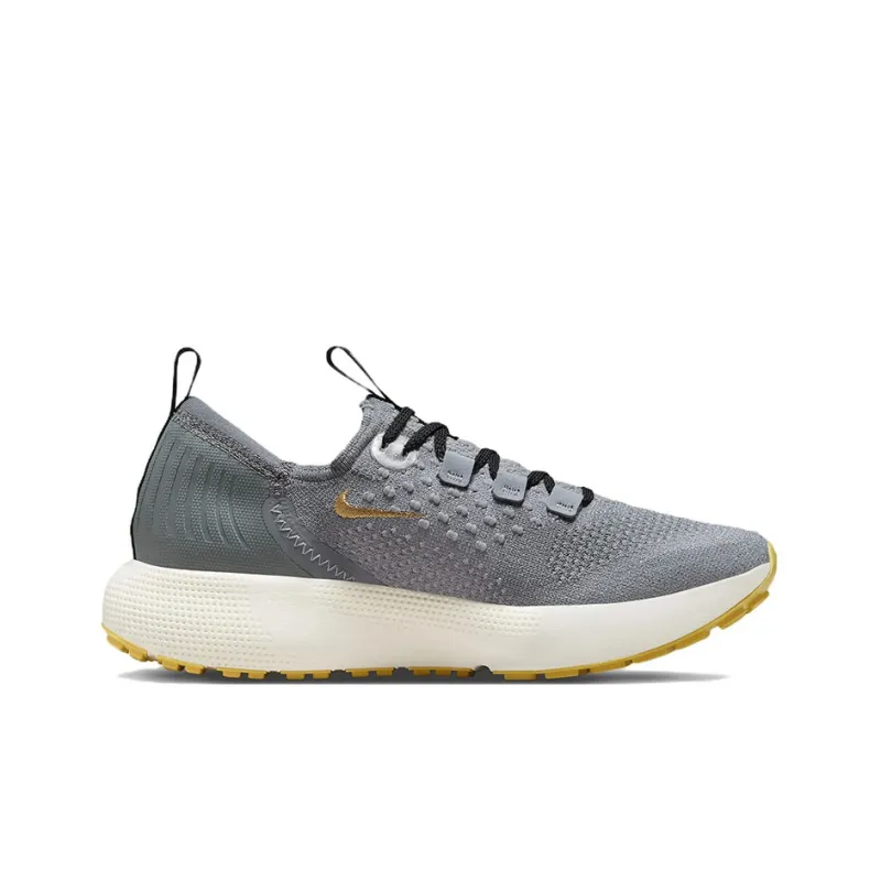 Nike React Escape Run Flyknit 'Cool Grey Metallic Gold Coin' Women's-1