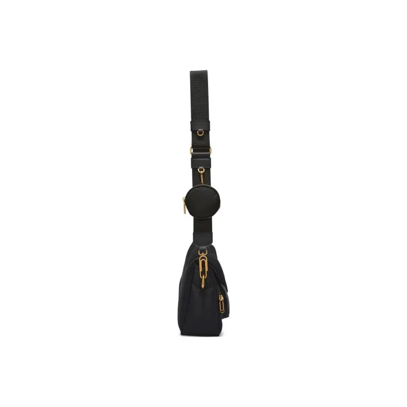 OFF WHITE Burrow 28 Drill Shoulder Bag Black-1