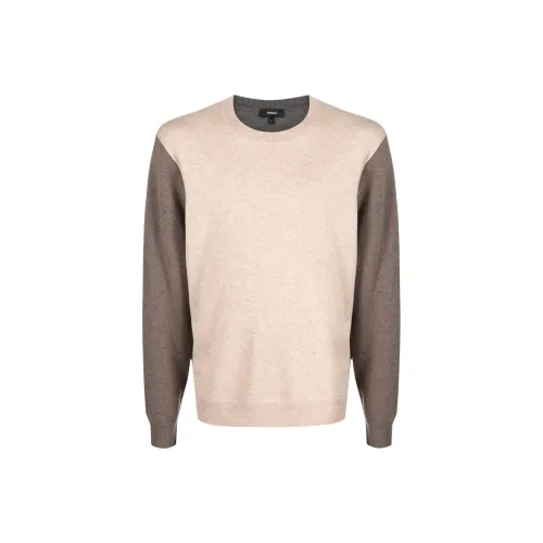 THEORY Cashmere Sweaters Men Apricot Cream