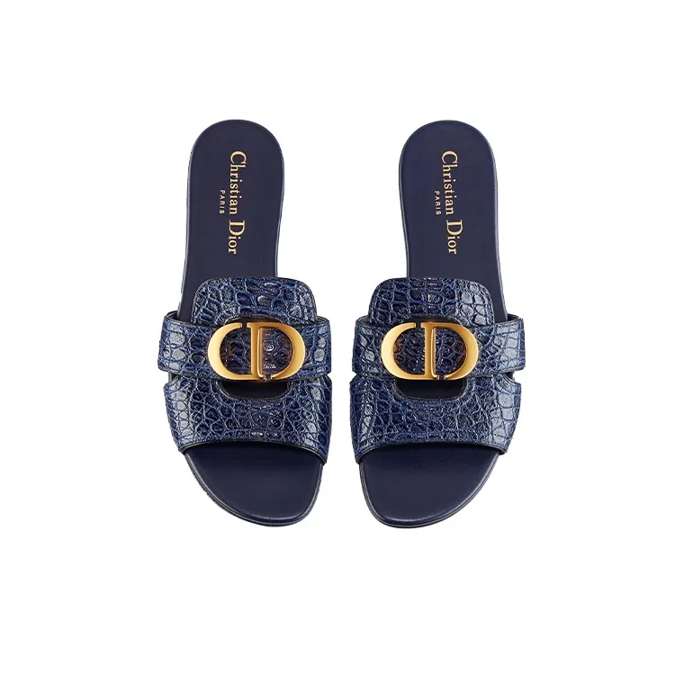 DIOR 30 Montaigne Slide Slippers Women's Indigo-4