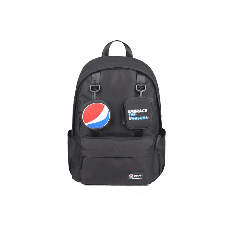 Pepsi Nylon Fabric Backpack Regular Unisex Indigo/Black-6