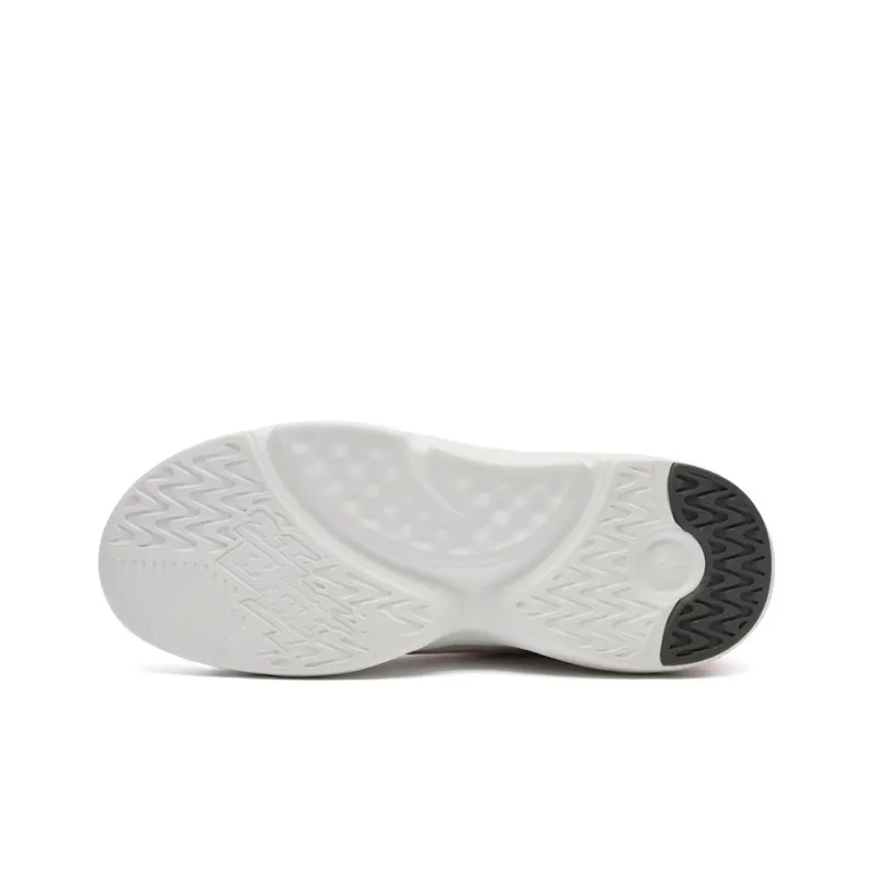 Erke Anti Slip Wear Resistant Low Top Casual Shoes Men's White Gray-3