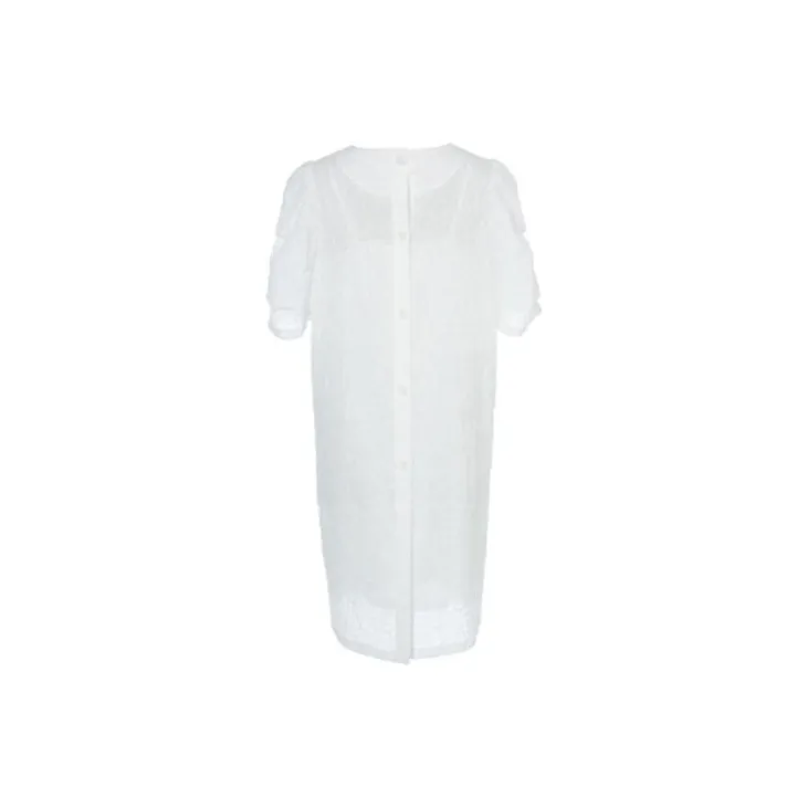 LOFT SHINE Short-Sleeved Dresses Women's White-1