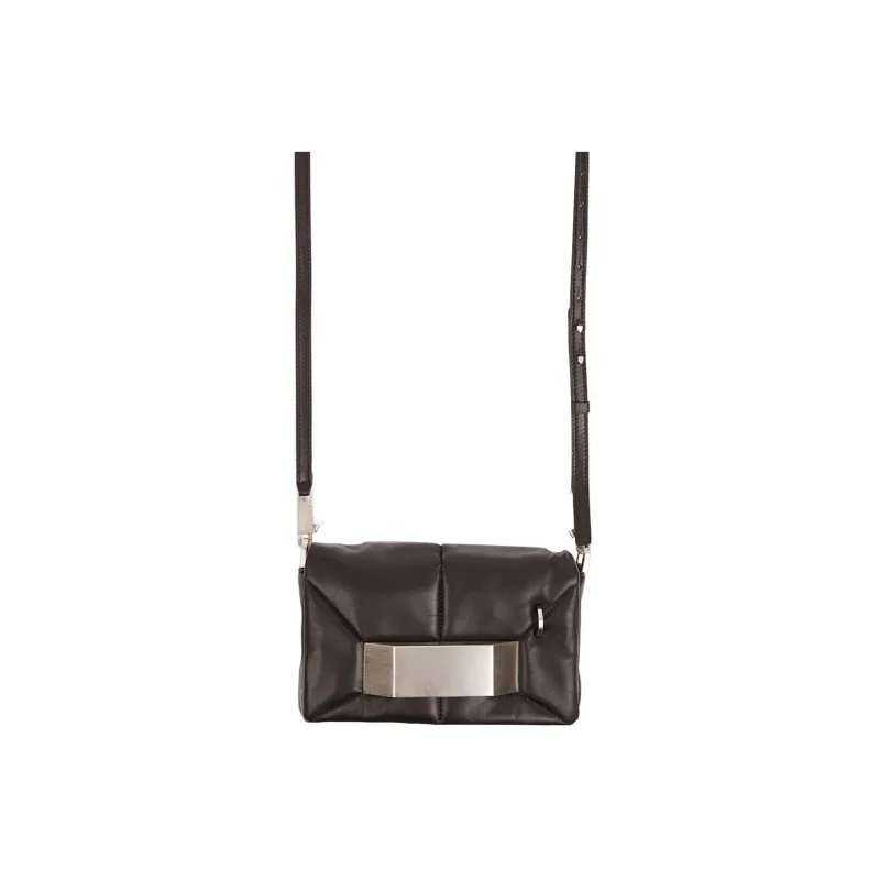 RICK OWENS/RO Sheepskin Shoulder Bag Men's Black-0