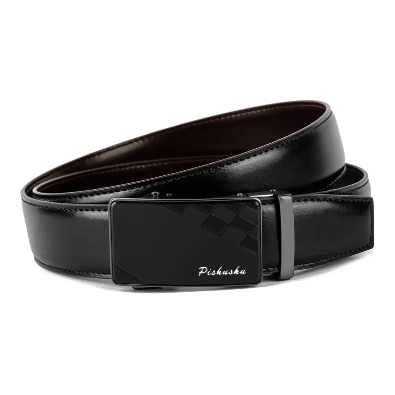 PISHUSHU Leather Belts Men-2