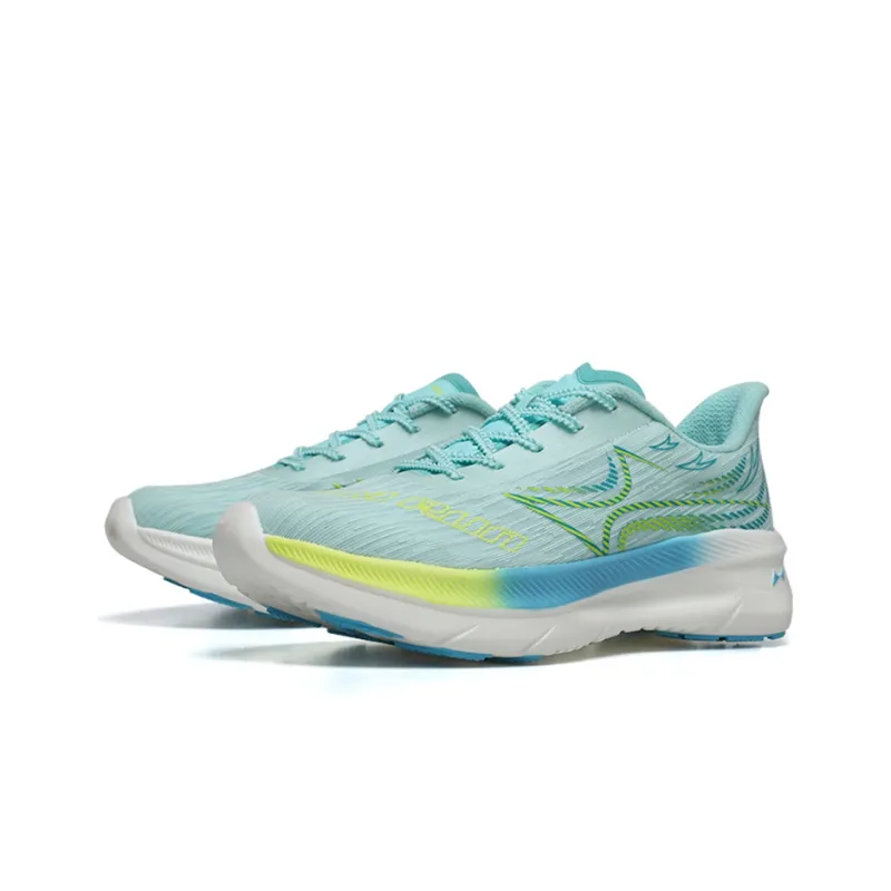 HEALTH Flowing Shadow Cushioning Wear Resistant Low Top Sprint Running Shoes Unisex Aqua-2
