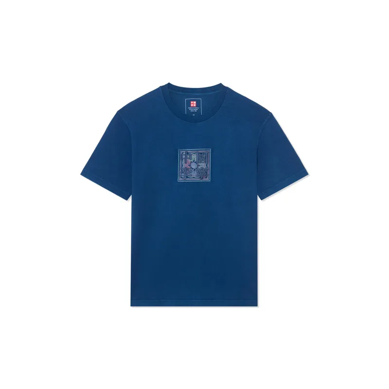 LiNing China Li Ning T Shirts Men Blue-0