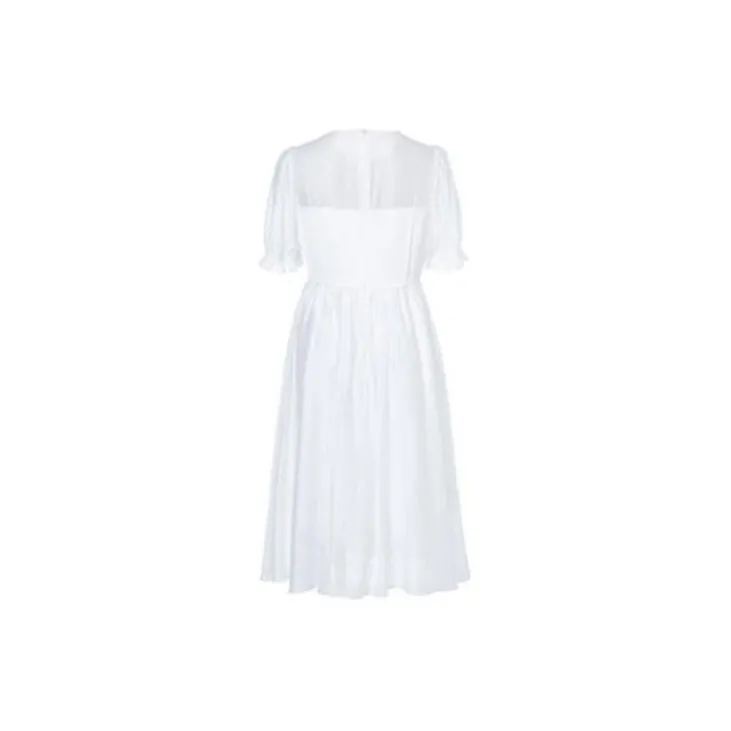 LOFT SHINE Short-Sleeved Dresses Women's White-1