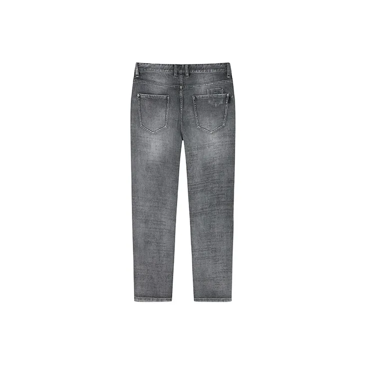 DAVID NAMAN FW22 Straight Jeans Men's Gray-1