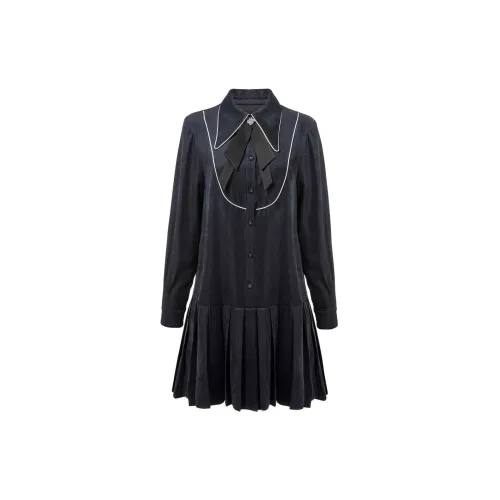 LOFT SHINE Long-Sleeved Dresses Women's Navy Blue