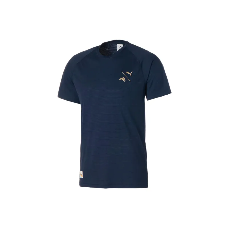 PUMA TRACKSMITH T-Shirts Men Navy Blue-0