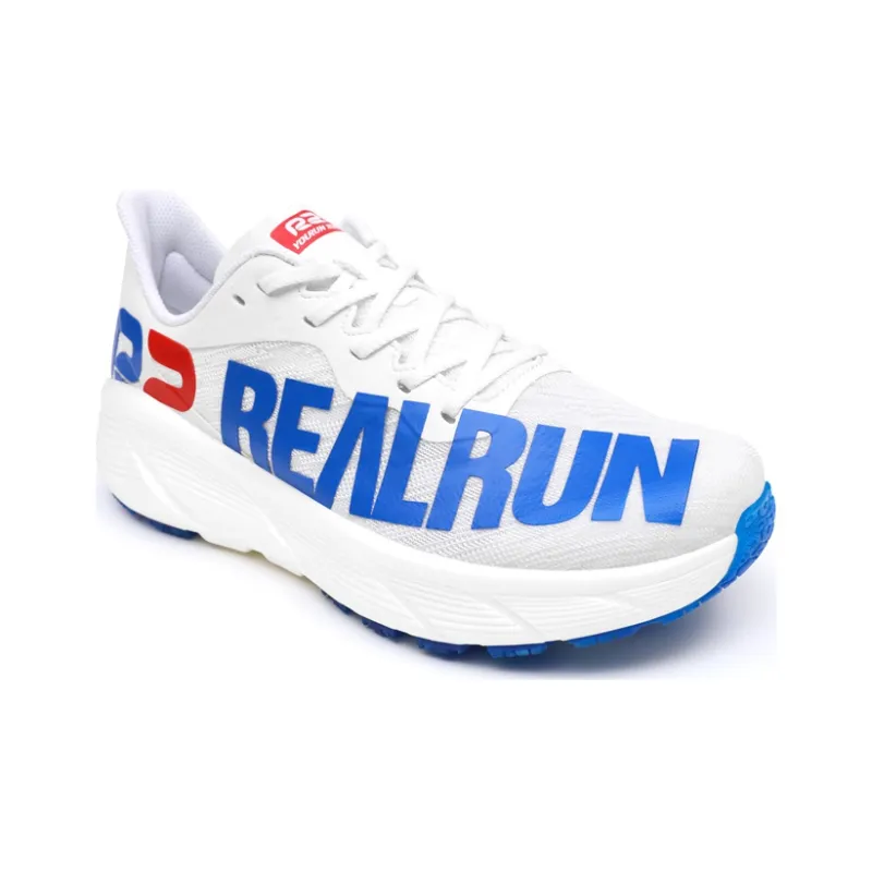 R2 REALRUN Marathon Running Shoes Unisex White Blue Red-2