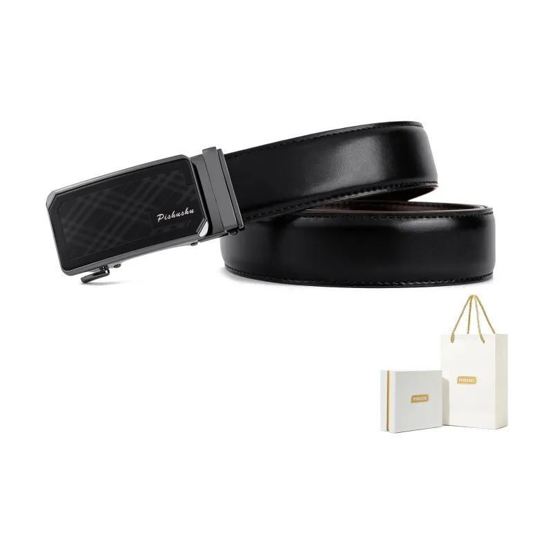 PISHUSHU Leather Belts Men-0
