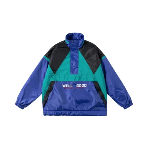 MeiHaoStore Jackets Women's Blue/Green/Black Combination