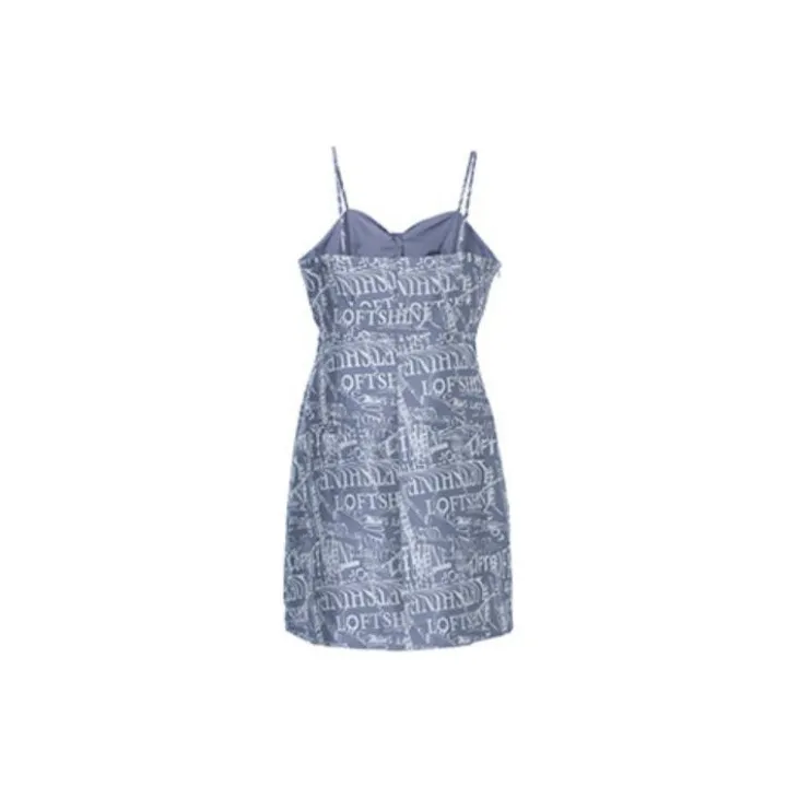 LOFT SHINE SS22 Dress Women's Gray Blue-1