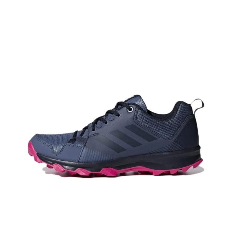 Adidas Terrex Tracerocker Wear-Resistant Low-Top Outdoor Shoes Women's Blue Pink-0