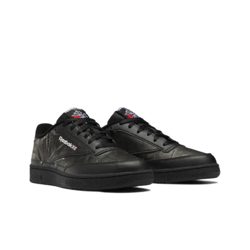 Reebok Club C Low-Top Skateboard Shoes Unisex Black-2