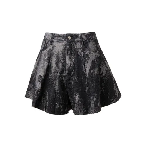 LOFT SHINE Casual Shorts Women's Black Gray