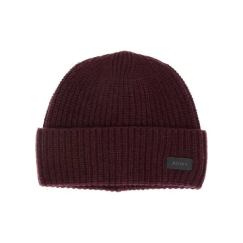 Ermenegildo Zegna Beanies Men Burgundy