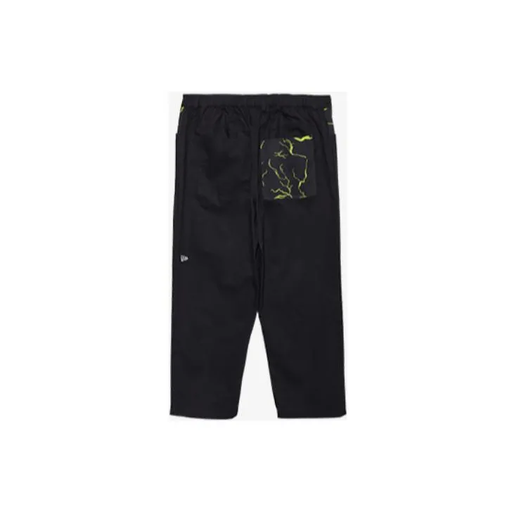 New Era Casual Pants Unisex Black-1