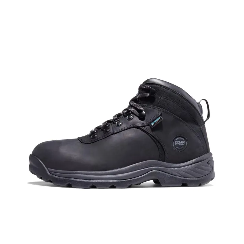 Timberland Flume Work Durable Breathable High-Top Outdoor Shoes Black-0