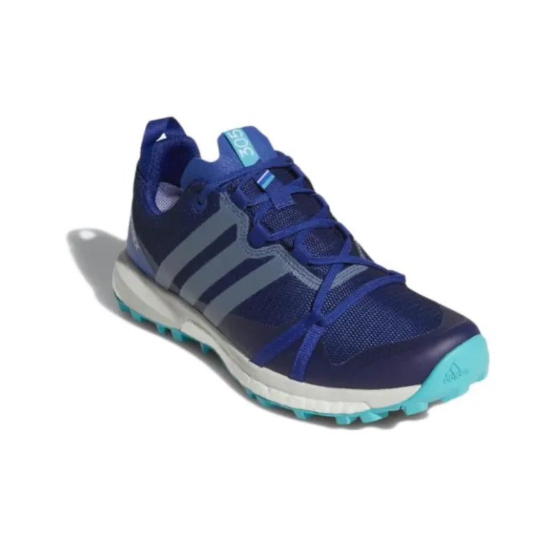 Adidas Terrex Agravic GTX Wear-Resistant Low-Top Trekking Shoes Women's Blue-2