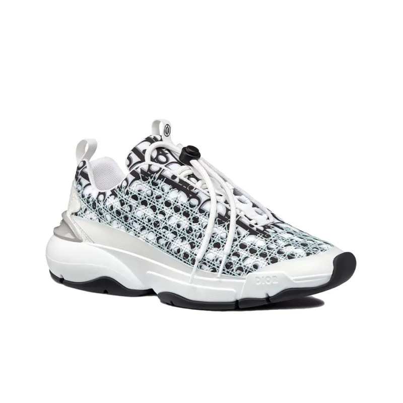 DIOR B24 Oblique Cannage Motif White-2