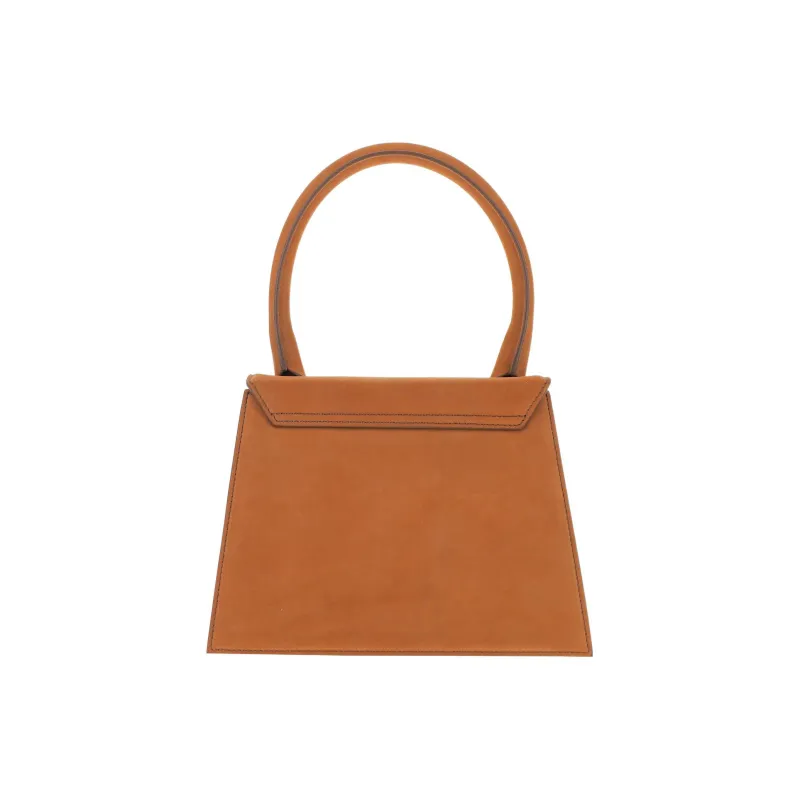 Jacquemus Calfskin Shoulder Bag, Crossbody Bag, Handbag Tubas Women's Brown-1