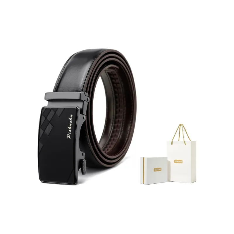 PISHUSHU Leather Belts Men-5